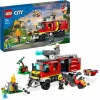 Lego city fire 60374 autopompa dei vigili del fuoco, unità di comando pompieri, camion giocattolo e droni, giochi per bambini> Mattoncini