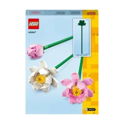 Lego creator 40647 fiori di loto, fiori finti per bambini da 8+, bouquet regalo per san valentino, per lei o lui, donna o uomo> Costruzioni Per Adulti|Mattoncini