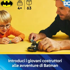 LEGO SUPER HEROES Lego dc 76301 batman e batmobile contro mr. freeze, macchina giocattolo del supereroe con 2 minifigure, giochi per bambini 4+> Mattoncini