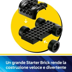 LEGO SUPER HEROES Lego dc 76301 batman e batmobile contro mr. freeze, macchina giocattolo del supereroe con 2 minifigure, giochi per bambini 4+><noscript><img width=