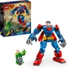 LEGO SUPER HEROES Lego dc 76302 mech di superman contro lex luthor – action figure giocattolo del supereroe con 2 minifigure, giochi bambini 6+> Mattoncini