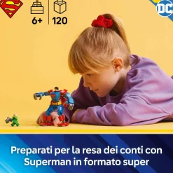LEGO SUPER HEROES Lego dc 76302 mech di superman contro lex luthor – action figure giocattolo del supereroe con 2 minifigure, giochi bambini 6+> Mattoncini