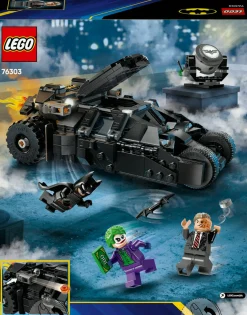 LEGO SUPER HEROES Lego dc 76303 tumbler di batman contro two-face e the joker – macchina batmobile giocattolo da costruire, giochi bambini 8+><noscript><img width=