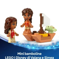 Lego  disney 43260 divertimento sull’isola di vaiana, casa delle bambole giocattolo, giochi bambini 5+, regalo da principesse><noscript><img width=