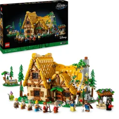 Disney Lego 43242 il cottage di biancaneve e i sette nani, modellino di casa da costruire per adulti, idea regalo lei o lui> Costruzioni Per Adulti|Mattoncini