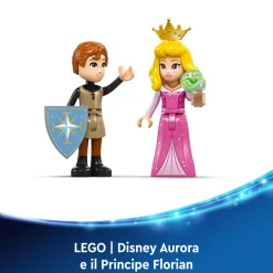 Disney Lego 43240 malefica drago, parte del castello giocattolo da costruire con torri e 2 mini bamboline, giochi bambini 7+><noscript><img width=