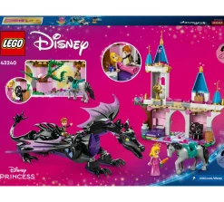 Disney Lego 43240 malefica drago, parte del castello giocattolo da costruire con torri e 2 mini bamboline, giochi bambini 7+><noscript><img width=
