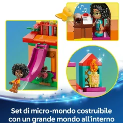Lego  disney 43261 mini-casa encanto, casa delle bambole giocattolo con 3 personaggi, giochi di fantasia per bambine 5+><noscript><img width=