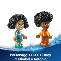 Lego  disney 43261 mini-casa encanto, casa delle bambole giocattolo con 3 personaggi, giochi di fantasia per bambine 5+><noscript><img width=