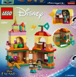 Lego  disney 43261 mini-casa encanto, casa delle bambole giocattolo con 3 personaggi, giochi di fantasia per bambine 5+><noscript><img width=