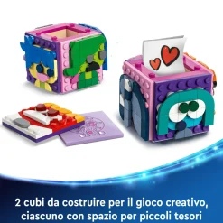 Lego disney 43248 mood cube di inside out 2 dal film d’animazione pixar, giochi per bambini 9+ anni antistress da costruire> Costruzioni Per Adulti|Mattoncini