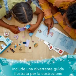 Disney Lego princess 43238 castello di ghiaccio di elsa di frozen, palazzo giocattolo delle principesse, giochi per bambini 4+> Mattoncini