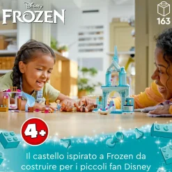 Disney Lego princess 43238 castello di ghiaccio di elsa di frozen, palazzo giocattolo delle principesse, giochi per bambini 4+><noscript><img width=