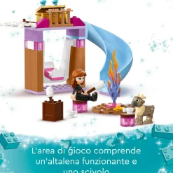 Disney Lego princess 43238 castello di ghiaccio di elsa di frozen, palazzo giocattolo delle principesse, giochi per bambini 4+><noscript><img width=