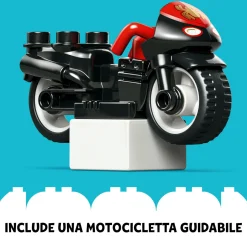 Lego duplo marvel 10424 l’avventura in moto di spin, gioco educativo per bambini 2+ con moto gicattolo, set serie tv spidey><noscript><img width=
