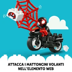 Lego duplo marvel 10424 l’avventura in moto di spin, gioco educativo per bambini 2+ con moto gicattolo, set serie tv spidey><noscript><img width=