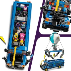 Lego fortnite 77073 bus della battaglia, autobus giocattolo da costruire con 10 personaggi, giochi bambini 10+ da collezione><noscript><img width=