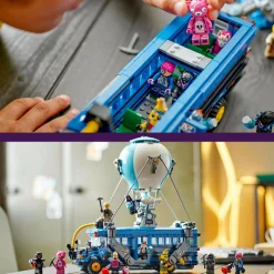 Lego fortnite 77073 bus della battaglia, autobus giocattolo da costruire con 10 personaggi, giochi bambini 10+ da collezione><noscript><img width=