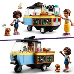 Lego friends 42606 furgoncino del fornaio, giochi per bambini di 6+ anni con cucina giocattolo, cibo, mini bamboline e cane> Mattoncini