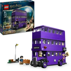LEGO HARRY POTTER 76446 avventura su nottetempo con 5 minifigure, autobus giocattolo a 3 piani apribile, gioco per bambini 8+> Mattoncini