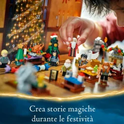 Lego harry potter 76438 calendario dell’avvento 2024, giocattolo di natale con 7 minifigure e 16 mini costruzioni per bambini 7+><noscript><img width=