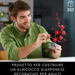 Lego icons 10369 albicocco giapponese, fiore finto artificiale da costruire per adulti, idea regalo per donna, uomo, lei o lui><noscript><img width=