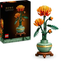 Lego icons 10368 crisantemo, fiore finto da costruire per adulti, regalo creativo di compleanno per donna, uomo, lei o lui> Costruzioni Per Adulti|Mattoncini