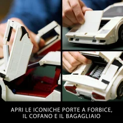 LEGO ICONS Lego  icons 10337 lamborghini countach 5000 quattrovalvole, modellino di auto per adulti, regalo uomo o donna da collezione><noscript><img width=