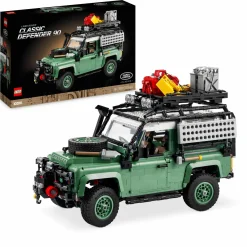 Lego icons 10317 land rover classic defender 90, modellismo per adulti, modellino di auto off-road 4×4, regalo da collezione> Costruzioni Per Adulti|Mattoncini