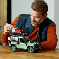 Lego icons 10317 land rover classic defender 90, modellismo per adulti, modellino di auto off-road 4×4, regalo da collezione> Costruzioni Per Adulti|Mattoncini