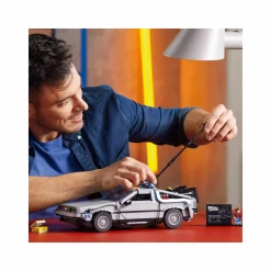 Lego icons 10300 macchina del tempo ritorno al futuro, set modellino delorean da costruire, minifigure di doc e marty mcfly> Costruzioni Per Adulti|Mattoncini