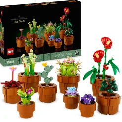 Lego icons 10329 piantine, collezione botanica con fiori artificiali, decorazione casa, idea regalo di compleanno donna o uomo> Costruzioni Per Adulti|Mattoncini