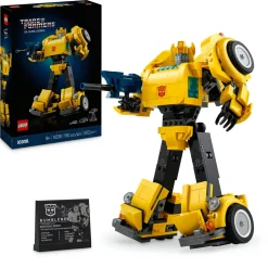 Lego icons 10338 transformers bumblebee action figure da collezione per adulti convertibile in veicolo, regalo per lui o lei> Costruzioni Per Adulti|Mattoncini