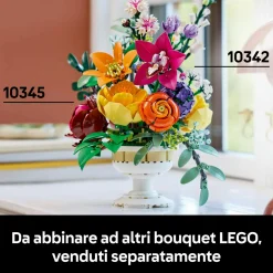 LEGO ICONS BOTANICAL s 10345 composizione floreale – 14 fiori finti, kit adulti><noscript><img width=