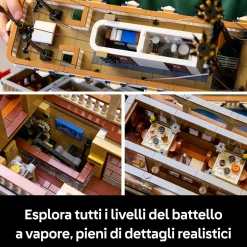 LEGO IDEAS Lego® ideas – 21356  – battello a vapore fluviale><noscript><img width=