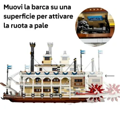 LEGO IDEAS Lego® ideas – 21356  – battello a vapore fluviale><noscript><img width=