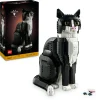 Lego ideas 21349 gatto tuxedo, kit di costruzione per adulti da collezione, idea regalo per lui o lei, decorazione per casa> Costruzioni Per Adulti|Mattoncini