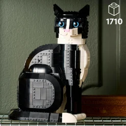 Lego ideas 21349 gatto tuxedo, kit di costruzione per adulti da collezione, idea regalo per lui o lei, decorazione per casa><noscript><img width=