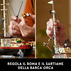 LEGO IDEAS 21350 lo squalo, kit modellismo per adulti da costruire, diorama da collezione, regalo creativo per uomo o donna><noscript><img width=