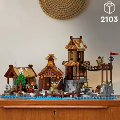 Lego ideas 21343 villaggio vichingo, kit modellismo per adulti da costruire, grande set idea regalo uomo, donna, lui e lei><noscript><img width=