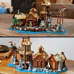 Lego ideas 21343 villaggio vichingo, kit modellismo per adulti da costruire, grande set idea regalo uomo, donna, lui e lei><noscript><img width=