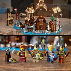 Lego ideas 21343 villaggio vichingo, kit modellismo per adulti da costruire, grande set idea regalo uomo, donna, lui e lei><noscript><img width=