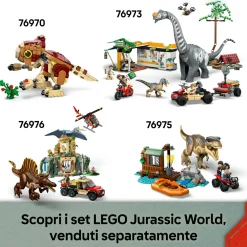 Lego jurassic world – 76972 – fuga dal raptor in fuoristrada><noscript><img width=