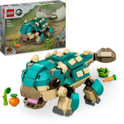 LEGO JURASSIC PARK/W Lego jurassic world 76962 baby bumpy: anchilosauro, giocattolo d’avventura per i fan del cretaceo, giochi creativi bambini 7+> Mattoncini