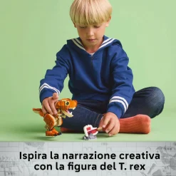 LEGO JURASSIC PARK/W Lego jurassic world 76967 little eatie: t. rex, dinosauro giocattolo con parti mobili, gioco di ruolo bambini 7+, idea regalo><noscript><img width=