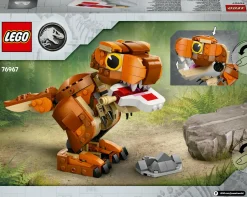 LEGO JURASSIC PARK/W Lego jurassic world 76967 little eatie: t. rex, dinosauro giocattolo con parti mobili, gioco di ruolo bambini 7+, idea regalo><noscript><img width=