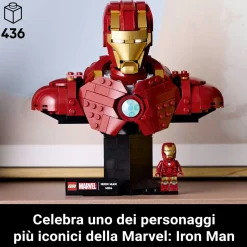 Lego marvel – 76327 – busto di iron man mk4> Mattoncini