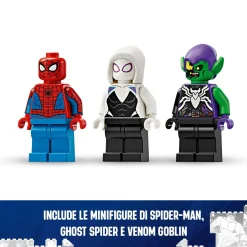 MARVEL Lego 76279 auto da corsa di spider-man e venom goblin, gioco per bambini di 7+ anni, veicoli giocattolo dei supereroi> Mattoncini