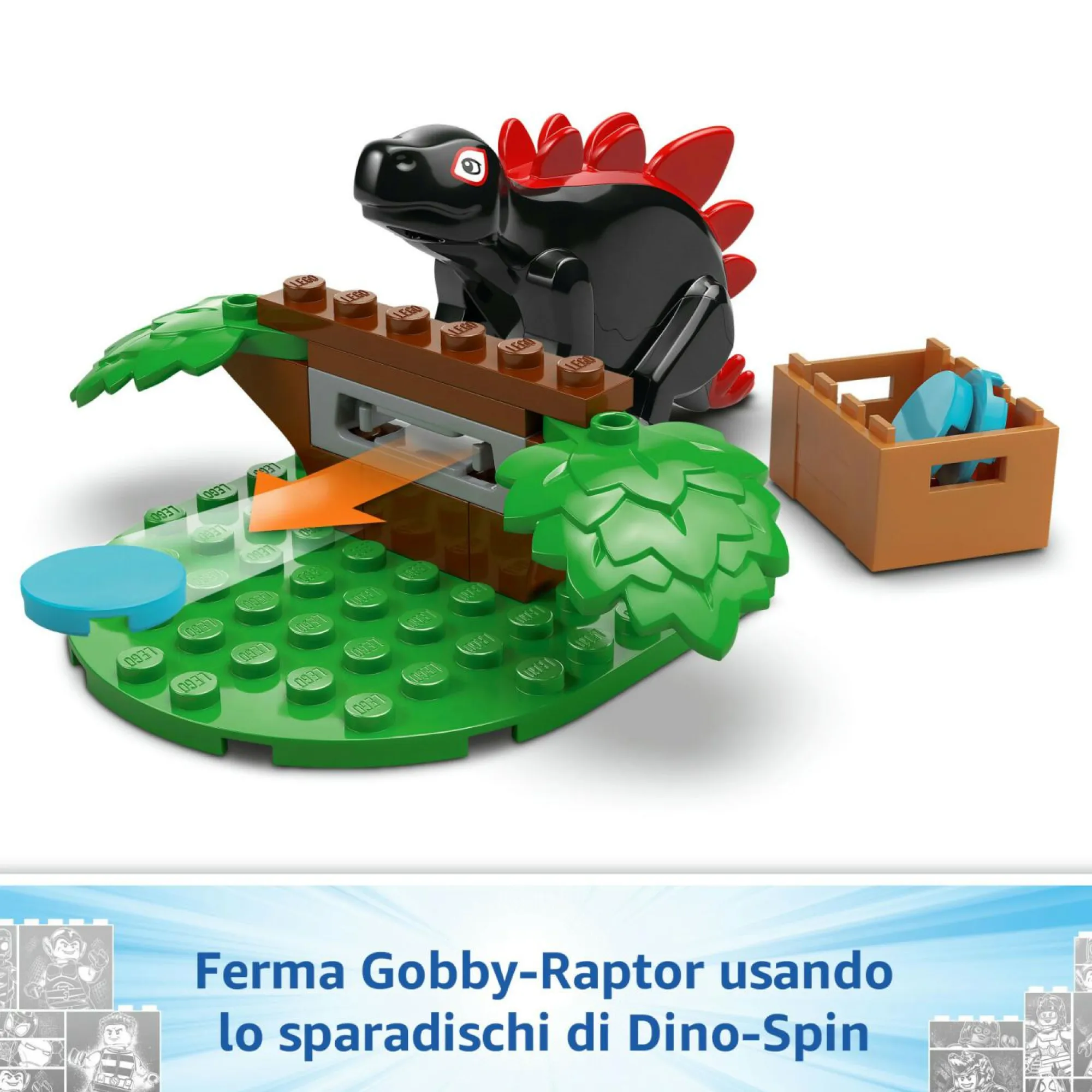 LEGO SUPER HEROES Lego marvel 11200 battaglia con il raptor al quartier generale sull’albero di spider-man e gobby, giochi di ruolo bambini 4+> Mattoncini