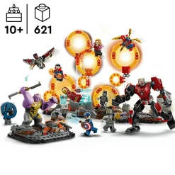 LEGO SUPER HEROES Lego marvel 76323 battaglia finale avengers endgame – 10 personaggi – 10+><noscript><img width=
